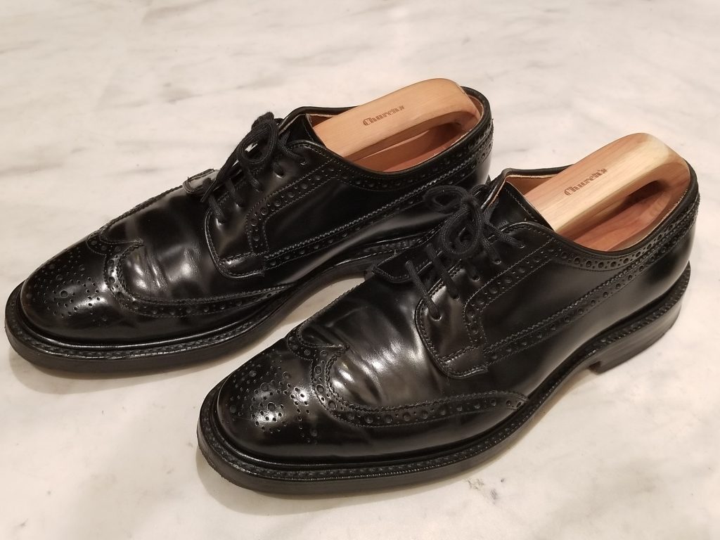 Church's チャーチ GRAFTON グラフトン  ウイングチップ  ダイナイトソール LIGHT EBONY ポリッシュドバインダーカーフ 革靴 メンズ≪UK直輸入・正規品